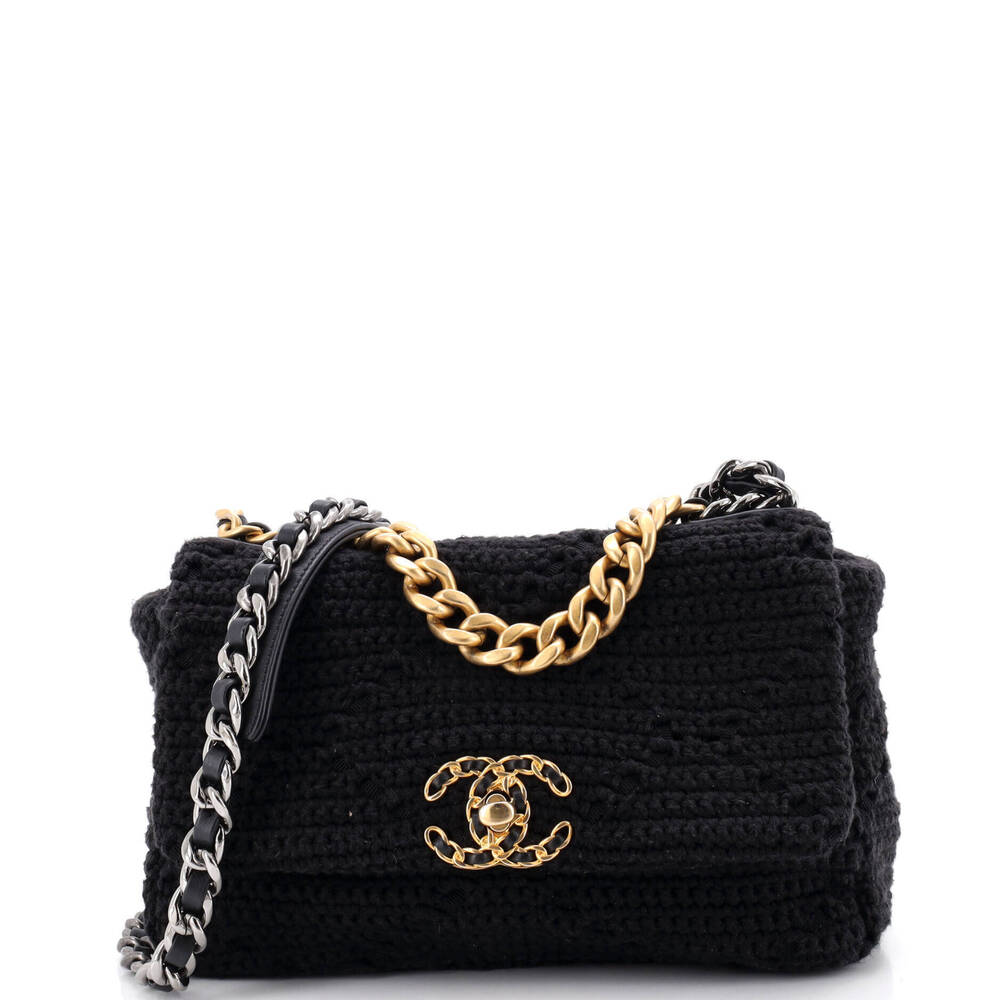 Chanel Medium 19 Flap Bag Crochet